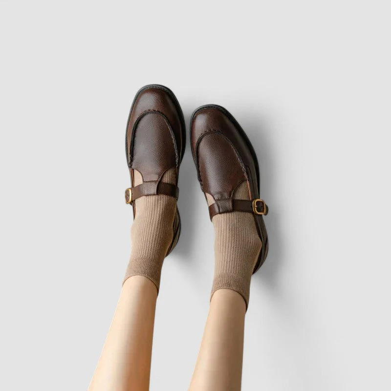 Zhelynne | Orthopedic Square-Toe Mary Jane Shoes - Image 2